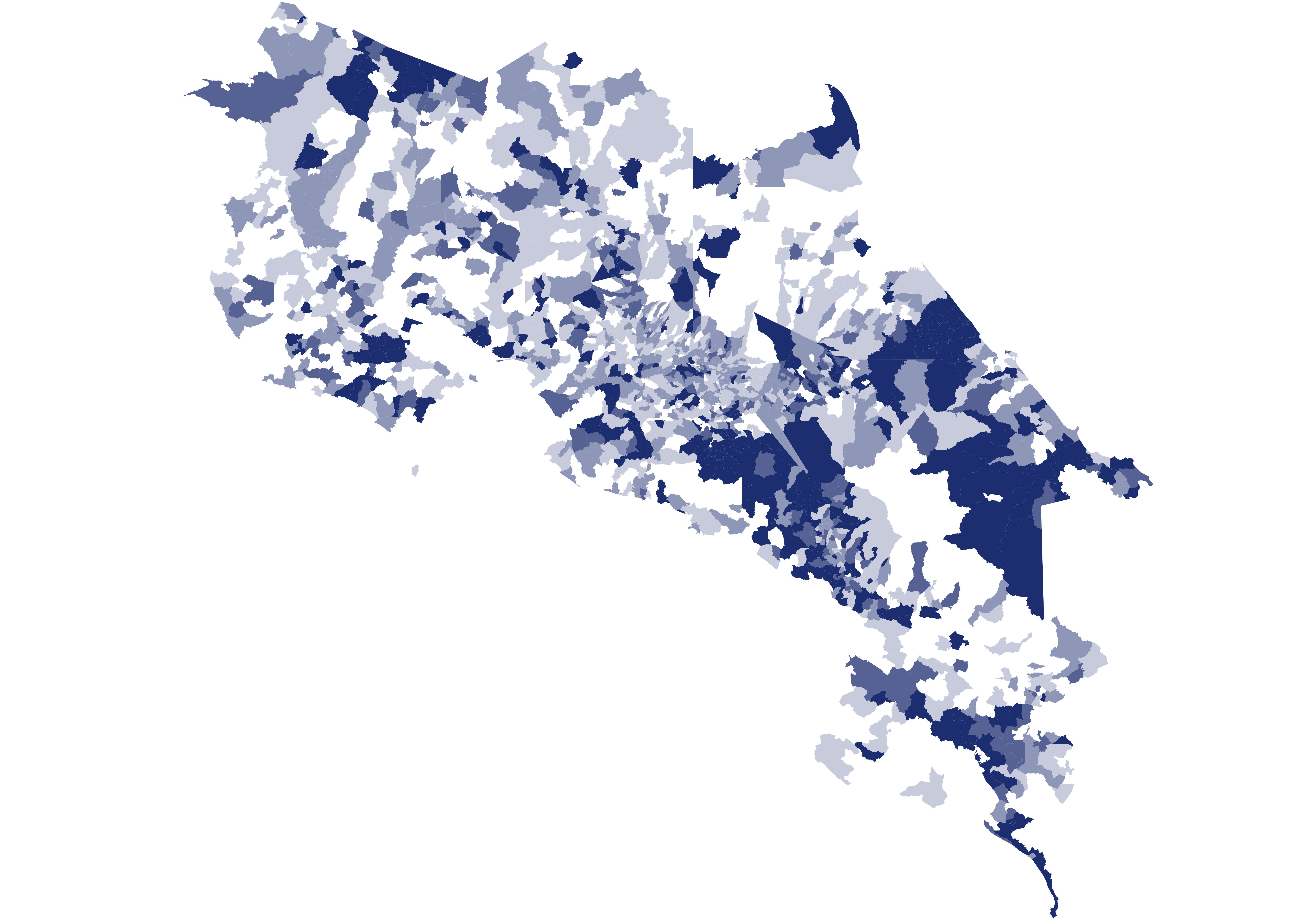 Mapa de resultados de Juan Carlos Hidalgo